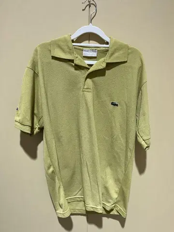 Lacoste 피케 셔츠 옐로우 그린 L 사이즈