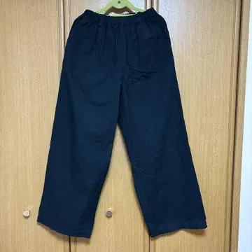 핸드메이드 코튼 와이드 팬츠 미사용 새상품
