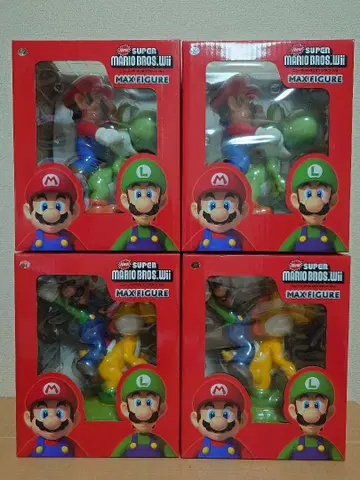 New Super Mario Bros 맥스 피규어 마리오 루이지