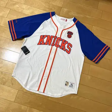 새상품 미첼&네스 NBA 닉스 베이스볼 셔츠 유니폼