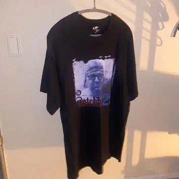match bot twenties XL 블랙 그래픽 프린트