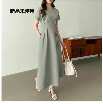 COCOMOMO 허리 턱 원피스