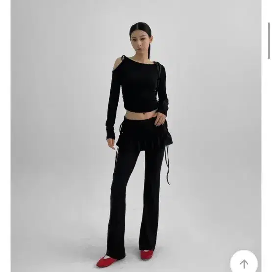 ◆KHAKIPOINT◆ Skirt Layered Bootcut Pants black P0000BDQ BlackUp Remi Bootcut Layered Skirt Pants on Bunjang Global Site.