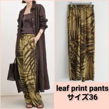 L'appartement leaf print pants