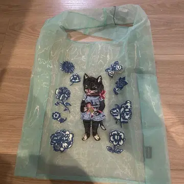나탈리 레테 오간자 토트백 Black cat 새상품