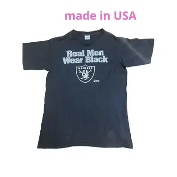 90년대 USA제 RAIDERS 티셔츠 구제 의류