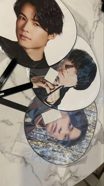 마쓰무라 호쿠토 부채 3개 세트