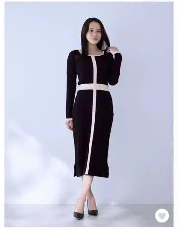 overE 타이트한 프론트 버튼 리브 니트 원피스 사이즈 96 오버이