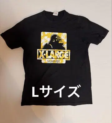 X-LARGE 티셔츠 블랙 L 사이즈 한정판