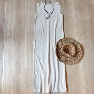 새상품급 라운지 드레스 LOUNGEDRESS 컷 맥시 원피스 면100%