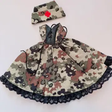 제니 momoko 딜러님 아웃핏 밀리터리 원피스