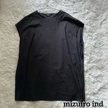 mizuiro ind 코쿤 와이드 원피스 네이비