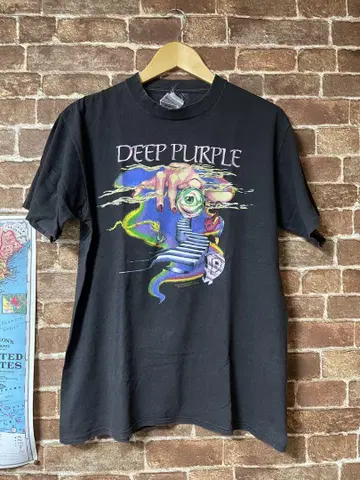 Deep purple Asia tour tee 90s 딥 퍼플