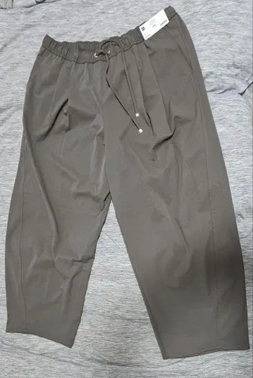 지유 배럴 레그 풀온 팬츠 3XL 올리브