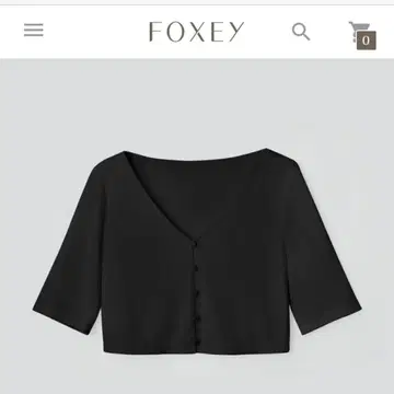 foxey 43736 가디건 VIENNE 블랙 38
