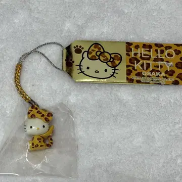 지역 특산품 키티 오사카 레오파드 무늬 스트랩