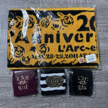 L'Arc~en~Ciel 20th 라니바 투어 리스트 밴드 머플러 타월