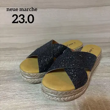 노이에마르쉐 23.0 통굽 크로스 샌들 미사용 새상품
