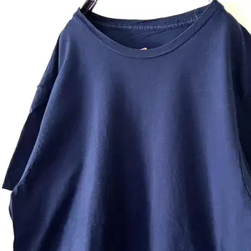 빈티지 헤인즈 Hanes 플레인 무지 티셔츠 L 네이비 컬러 구제 의류