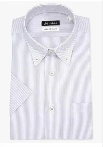 i-shirt 스트라이프 반팔 셔츠 레귤러 핏
