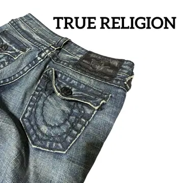 00s TRUE RELIGION 부츠 컷 벨 보텀 데님 청바지