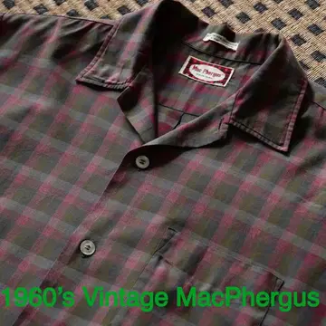 1960년대 빈티지 Mac Phergus M 사이즈 셔츠