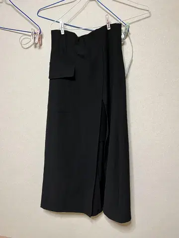 MURUA 와이드 벨트 랩 스커트