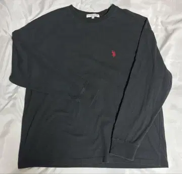 구제 의류] U.S. POLO ASSN. 블랙 긴팔 티셔츠 LL