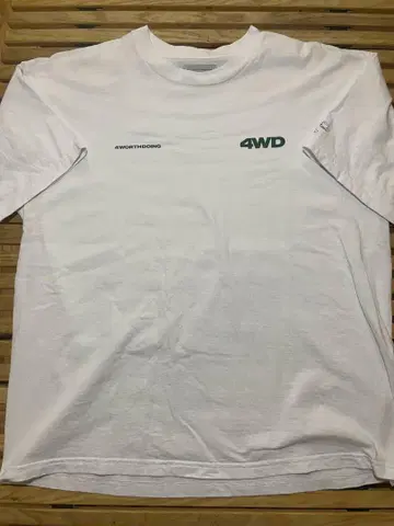 4WORTHDOING 4WD LOGO TEE / White