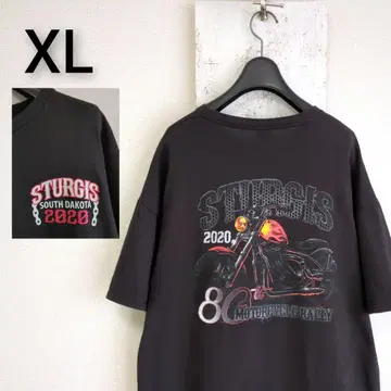 구제 의류 STURGIS 2020 스타지스 티셔츠 블랙 바이커 XL