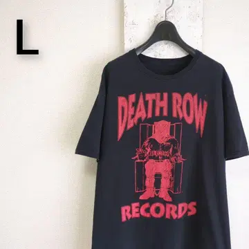 구제 의류 DEATHROW 데스로우 티셔츠 블랙 웨사이 L