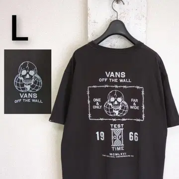 구제 의류 VANS 반스 티셔츠 블랙 스컬 L
