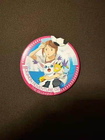 디지몬 어드벤처 02 비기닝 도카 캔뱃지 야가미 이슬이(히카리) 테일몬