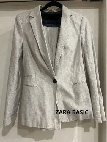 자라 린넨 테일러드 자켓 36 (M) 팬츠 세트