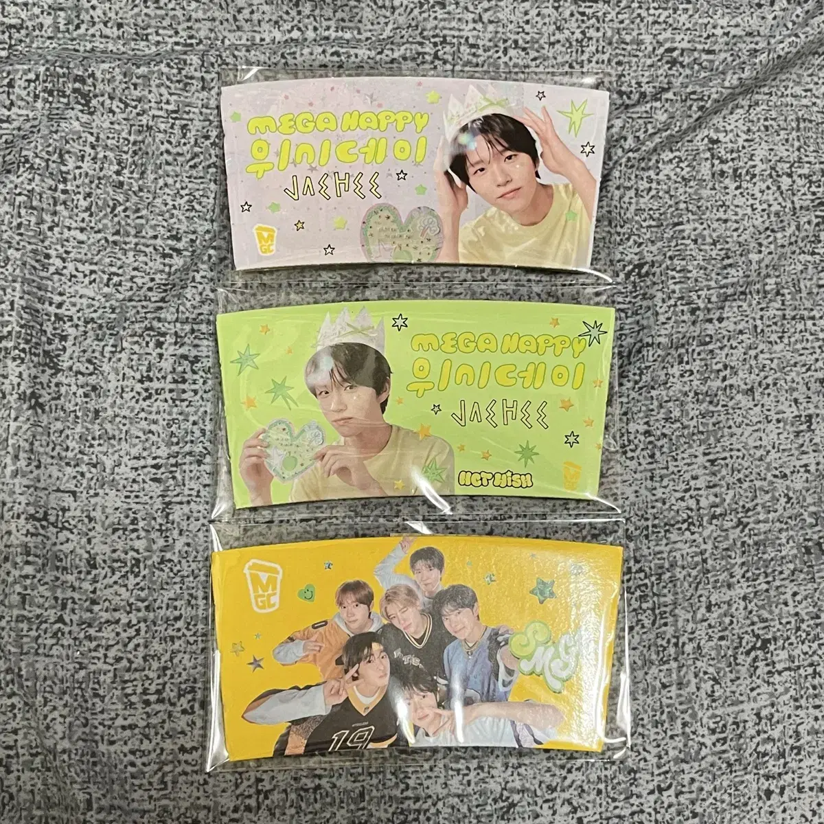[일괄1700원]메가커피 엔시티위시 재희(대영) 컵홀더 새상품 일괄 판매