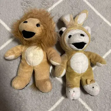 사자와 토끼 봉제 인형