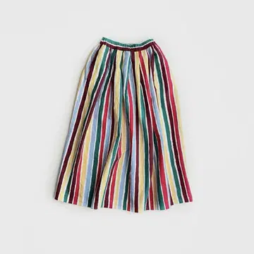 Weekend Max Mara 멀티 스트라이프 개더 스커트 린넨