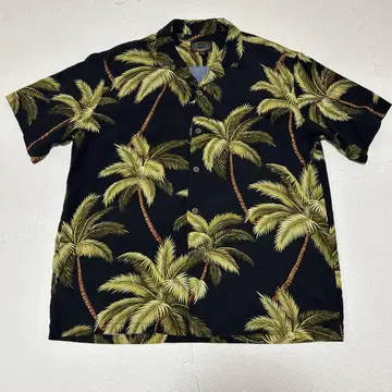 HAWAIIAN RESERVE 알로하 셔츠 야자수 L