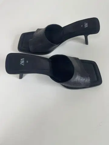 자라 가죽 뮬 블랙 23cm 새상품급
