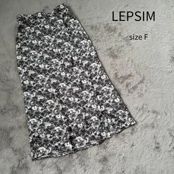 LEPSIM 렙심 롱 스커트 올 패턴 스커트 꽃무늬 스커트 F