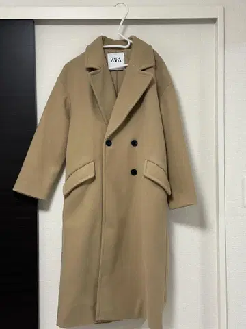 ZARA 오버 사이즈 코트 xs 골든 브라운