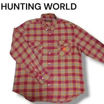 HUNTING WORLD 헌팅 월드 긴팔 셔츠 XL 코튼 플란넬