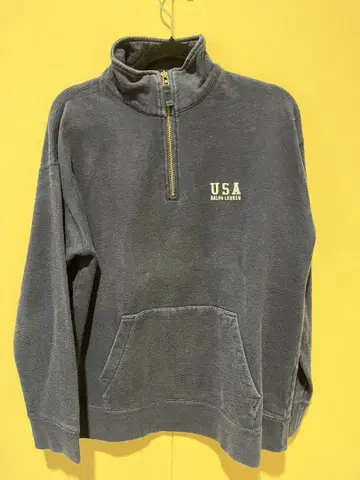 Ralph Lauren USA 로고 하프 지퍼 트레이닝복 L