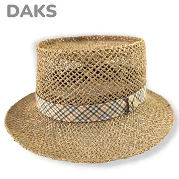 새상품급 DAKS 닥스 밀짚모자 썸머햇 캉캉 모자 M