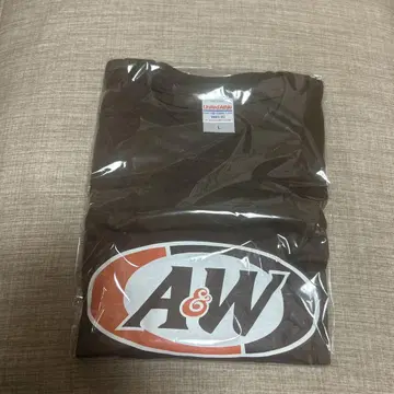 A&W 브라운 티셔츠 L 사이즈