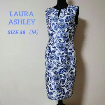 LAURA ASHLEY 슬리브리스 원피스 꽃무늬 SIZE 38 (M)