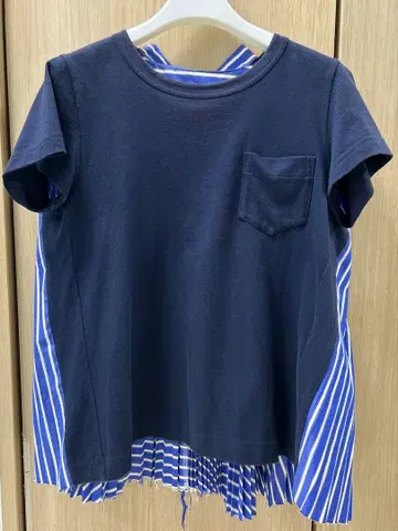 사카이 플리츠 컷 티셔츠 스트라이프 SCW- 024