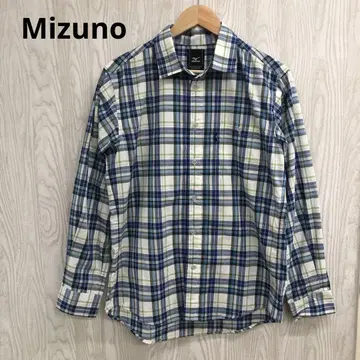 z-272 Mizuno 아웃도어 체크 무늬 긴팔 셔츠