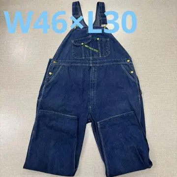 초빅 사이즈 KEY 구제 의류 데님 오버롤 탈론 지퍼