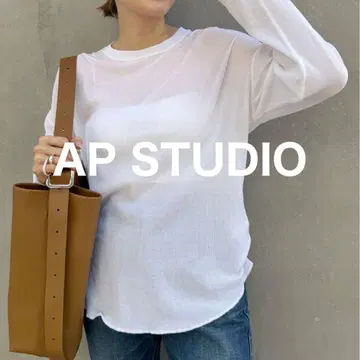 AP STUDIO New Sheer Waffle 티셔츠